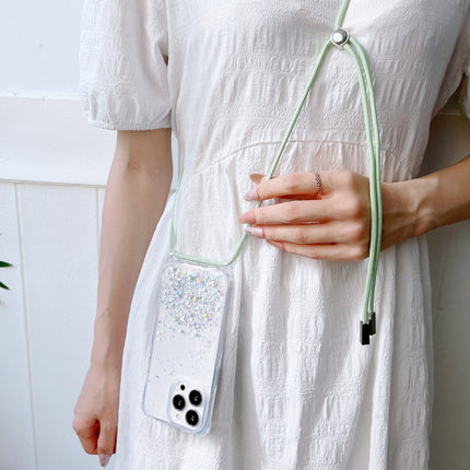 Lanyard Glitter Epoxy Clear Phone Case