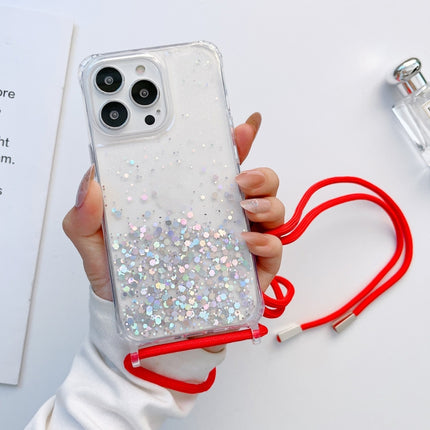Lanyard Glitter Epoxy Clear Phone Case