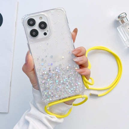 Lanyard Glitter Epoxy Clear Phone Case