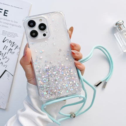 Lanyard Glitter Epoxy Clear Phone Case