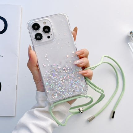 Lanyard Glitter Epoxy Clear Phone Case