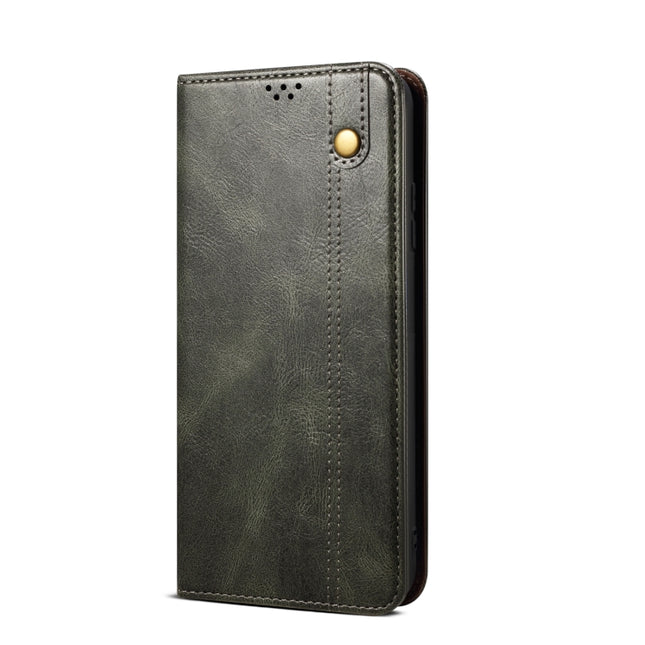 Oil Wax Crazy Horse Texture Flip Leather Phone Case