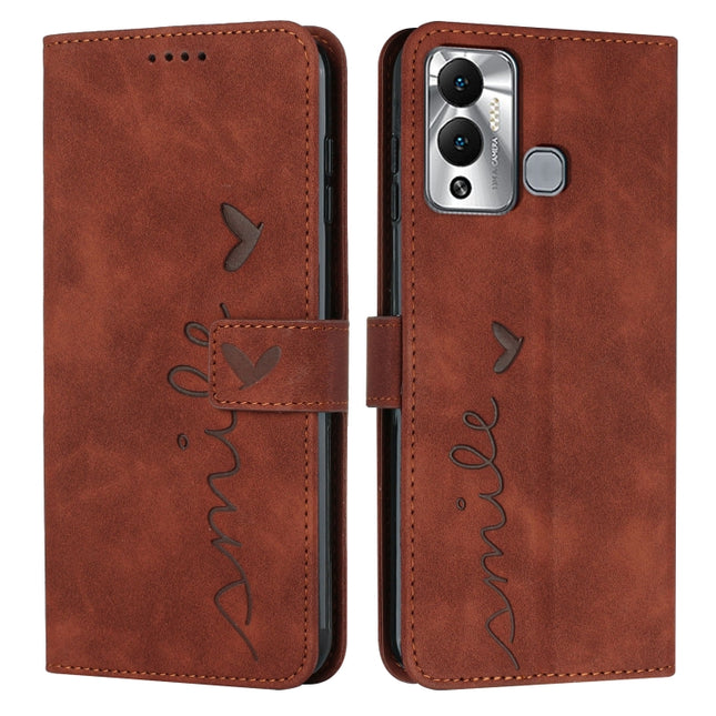 Skin Feel Heart Pattern Leather Phone Case