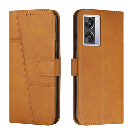 Stitching Calf Texture Buckle Leather Phone Case