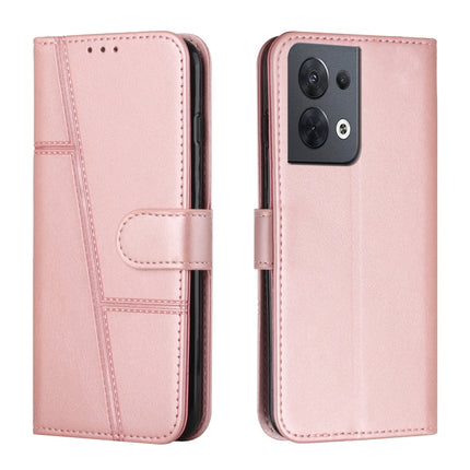 Stitching Calf Texture Buckle Leather Phone Case