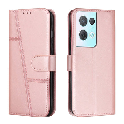 Stitching Calf Texture Buckle Leather Phone Case