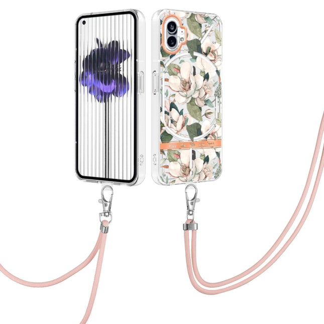 Flowers Series TPU Phone Case with Lanyard