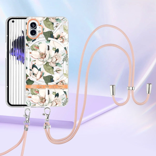 Flowers Series TPU Phone Case with Lanyard