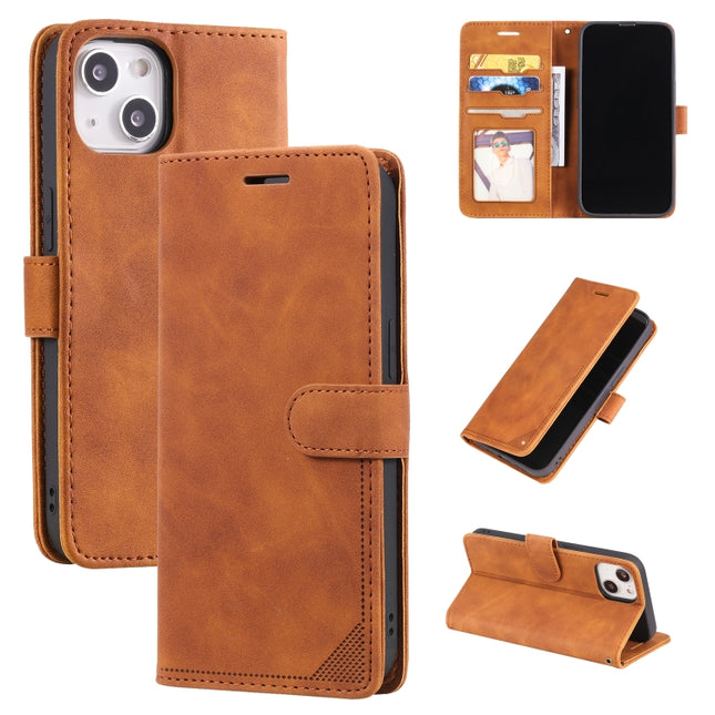 Skin Feel Anti-theft Brush Horizontal Flip Leather Phone Case