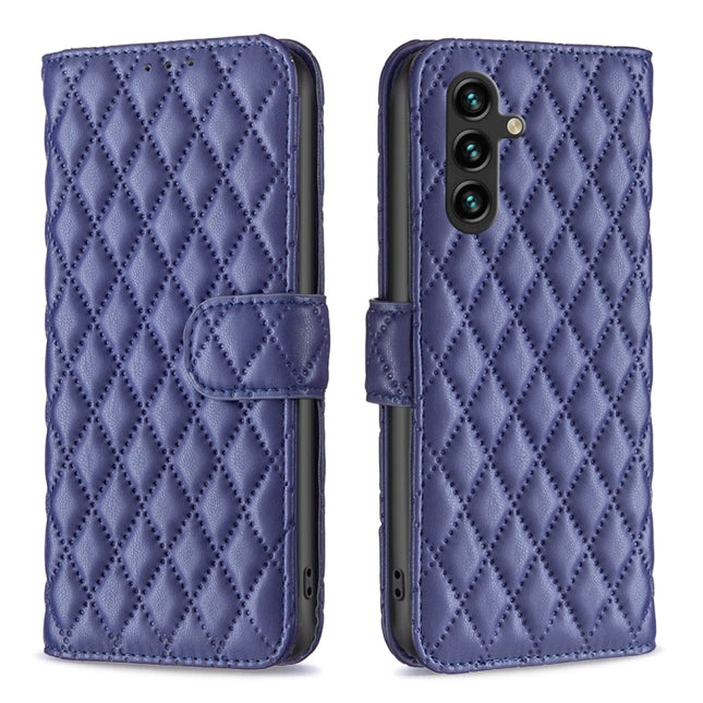 Diamond Lattice Wallet Leather Flip Phone Case