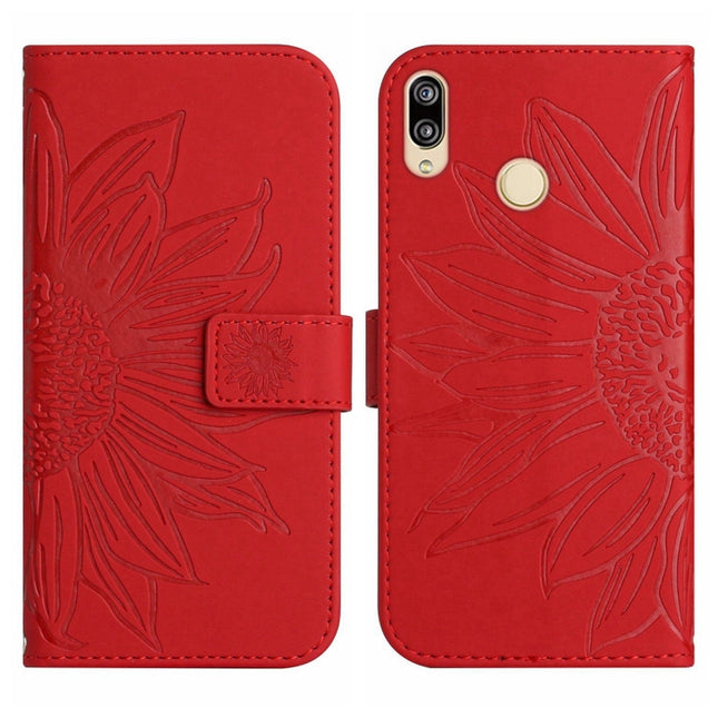 Skin Feel Sun Flower Pattern Flip Leather Phone Case