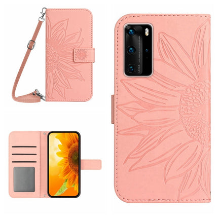Skin Feel Sun Flower Pattern Flip Leather Phone Case