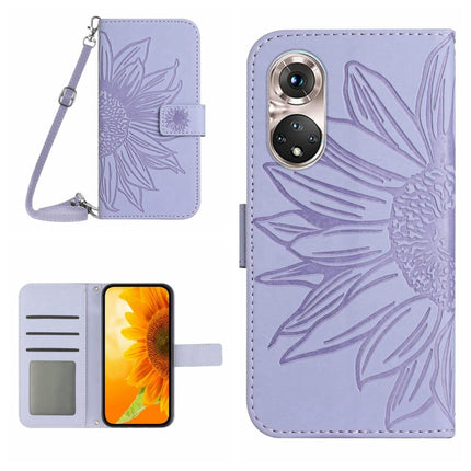 Skin Feel Sun Flower Pattern Flip Leather Phone Case