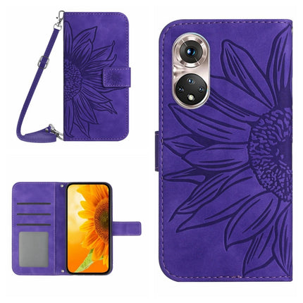 Skin Feel Sun Flower Pattern Flip Leather Phone Case
