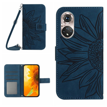 Skin Feel Sun Flower Pattern Flip Leather Phone Case
