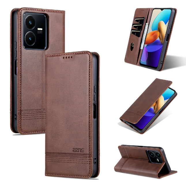 Magnetic Calf Texture Leather Phone Case