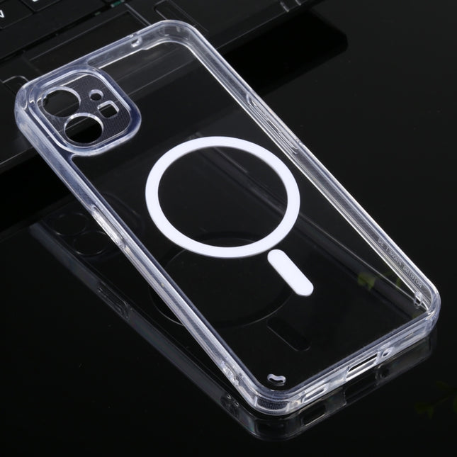 Magsafe Clear Acrylic Four Corner Airbags TPU Phone Case