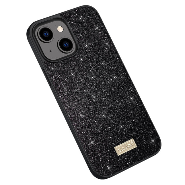 SULADA PC+TPU Leather Glitter Phone Case