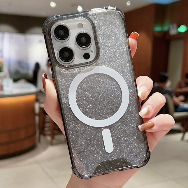 MagSafe Gradient Color Glitter Acrylic Shockproof Phone Case