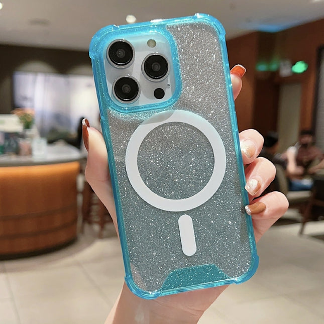 MagSafe Gradient Color Glitter Acrylic Shockproof Phone Case