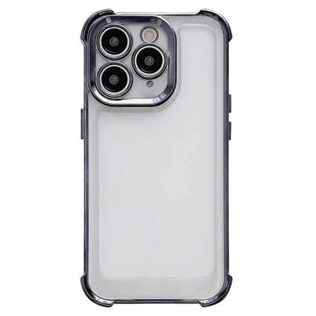 Electroplating Four-corner Shockproof Space Phone Case