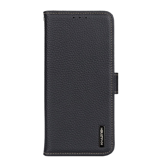 KHAZNEH Litchi Genuine Leather Phone Case