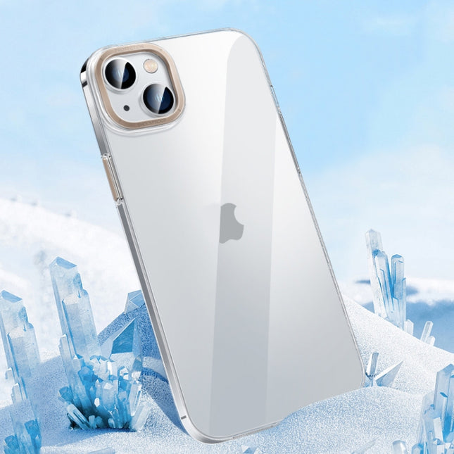 Metal Key Crystal Transparent PC Phone Case