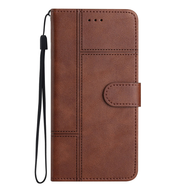 Business Style Cowhide Texture Leather Phone Case