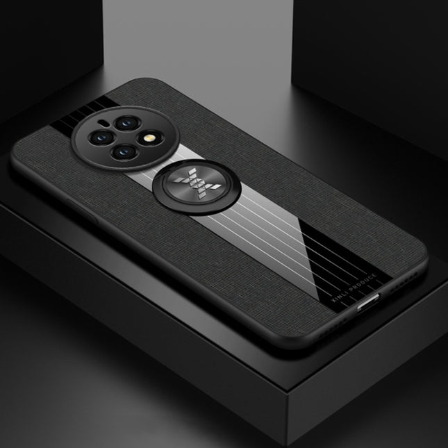 XINLI Stitching Cloth Textue TPU Phone Case with Ring Holder