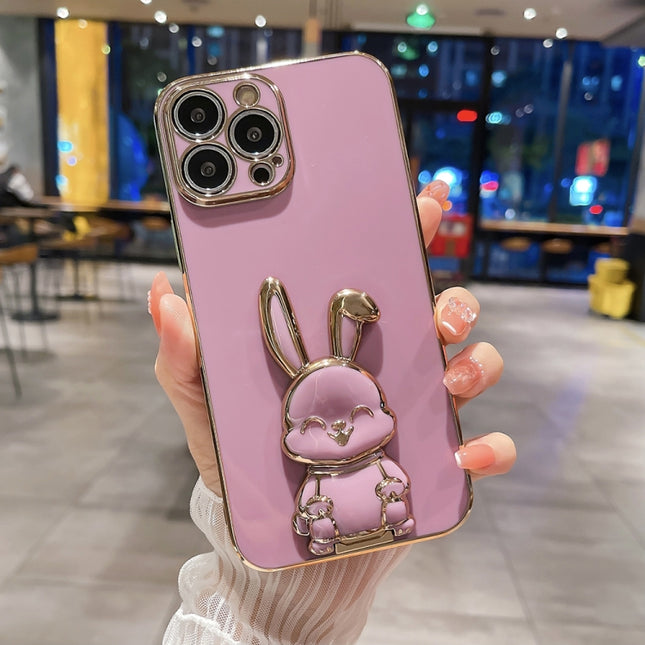 Plating Rabbit Holder Phone Case