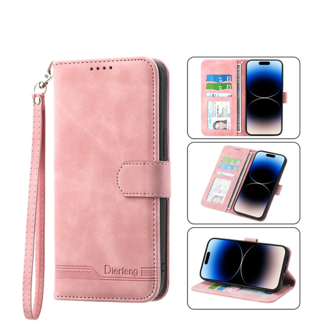 Dierfeng Dream Line TPU + PU  Leather Phone Case