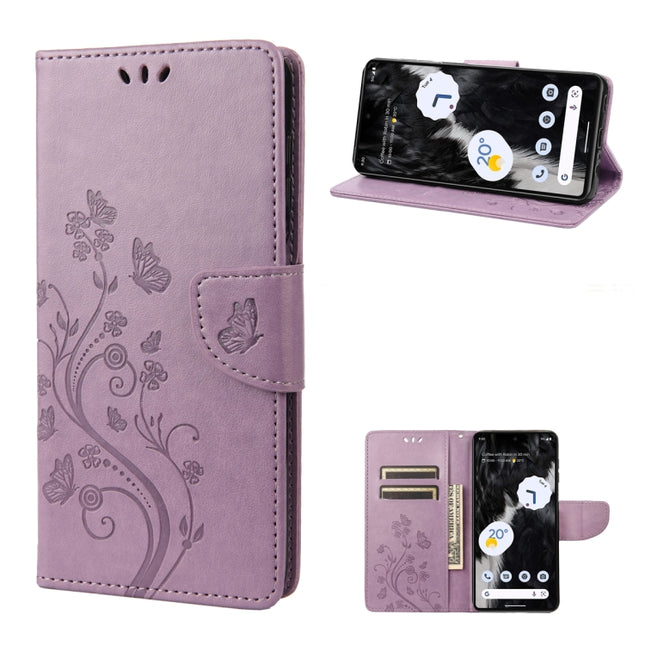 Butterfly Flower Pattern Flip Leather Phone Case