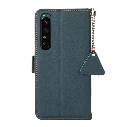 Side-Magnetic TJ Genuine Leather RFID Phone Case