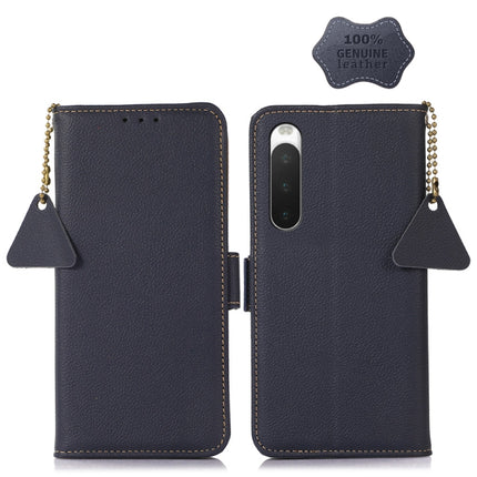 Side-Magnetic TJ Genuine Leather RFID Phone Case