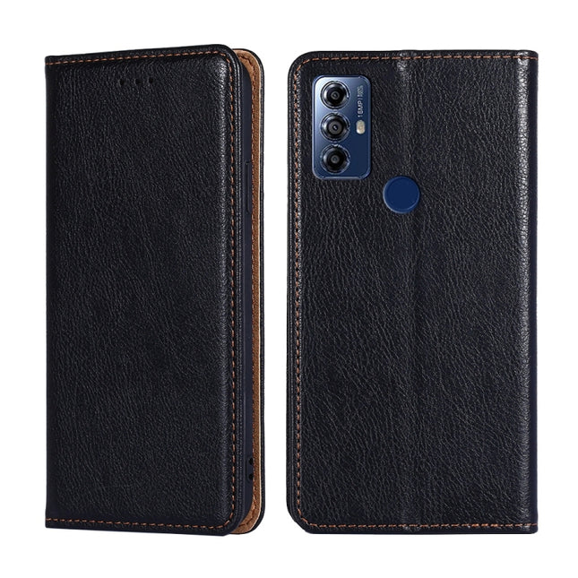 Gloss Oil Solid Color Magnetic Leather Phone Case