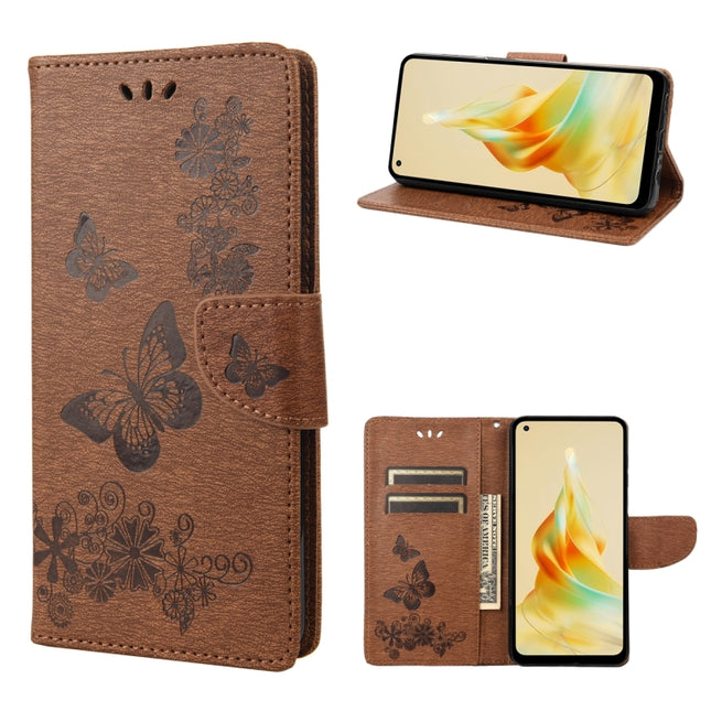 Butterfly Embossed Horizontal Flip Leather Phone Case