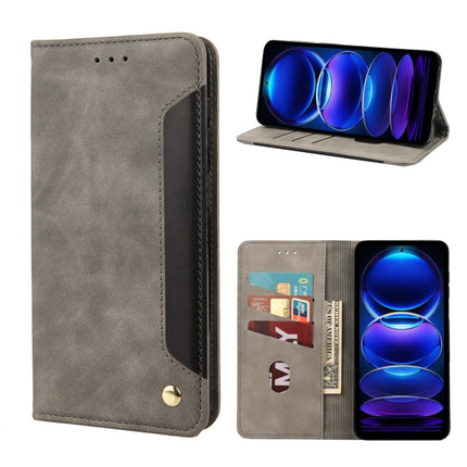 Skin Feel Splicing Leather Phone Case