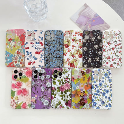 Water Sticker Flower Pattern PC Phone Case