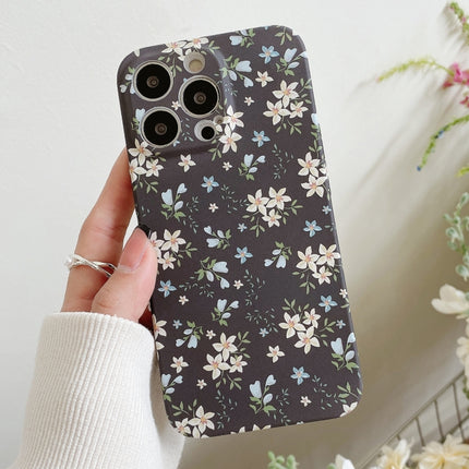 Water Sticker Flower Pattern PC Phone Case