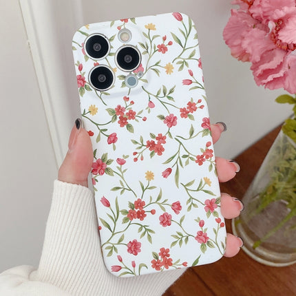 Water Sticker Flower Pattern PC Phone Case