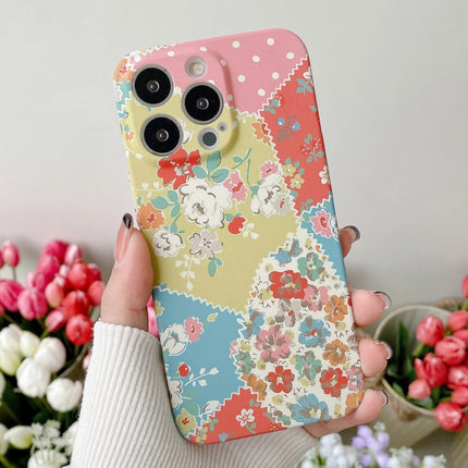 Water Sticker Flower Pattern PC Phone Case