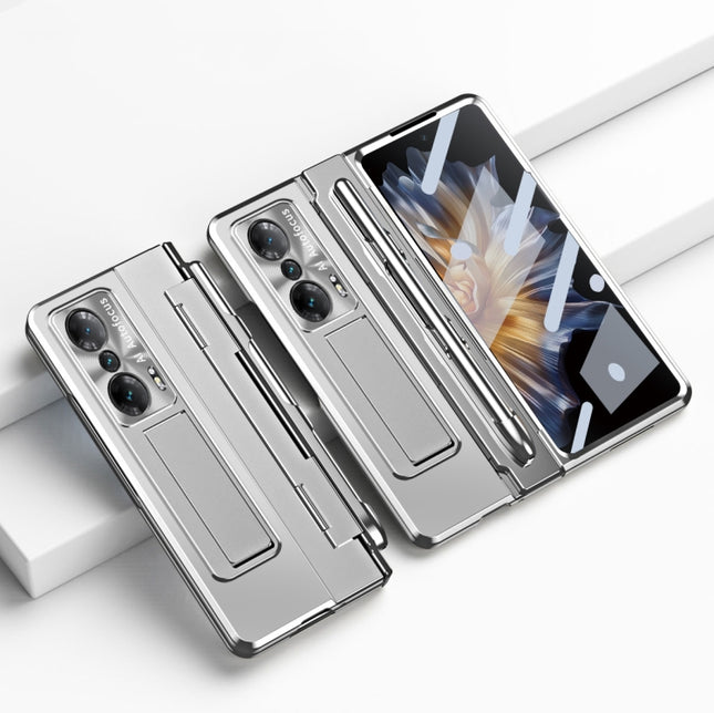 Integrated Folding Hinge Phone Case with Stylus