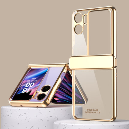 Electroplating Frame Transparent Phone Case with Hinge