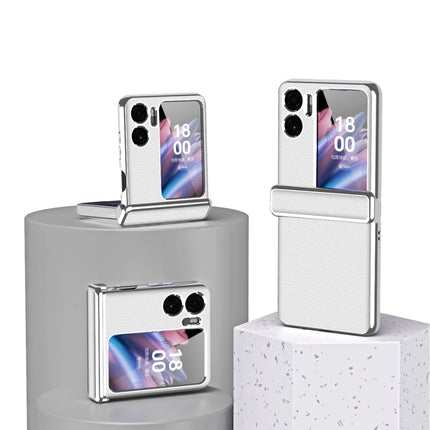 Litchi Pattern Electroplating Frame Magnetic Phone Case