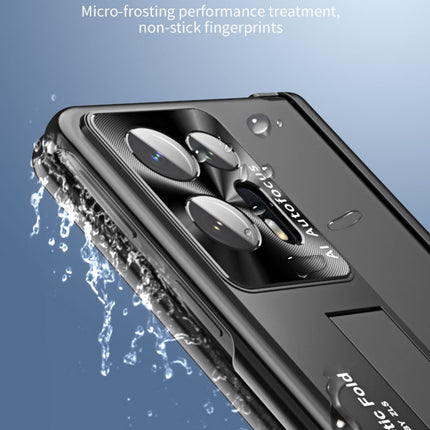 Integrated Metal Hinge All-inclusive Phone Case with Pen Slot