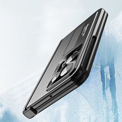 Integrated Metal Hinge All-inclusive Phone Case with Pen Slot