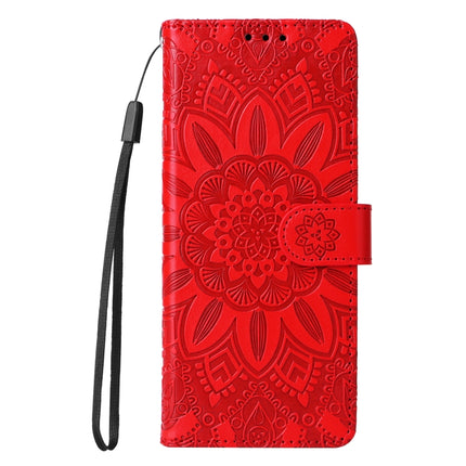 Embossed Sunflower Leather Phone Case
