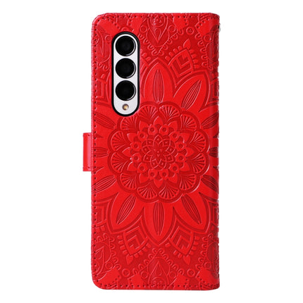 Embossed Sunflower Leather Phone Case