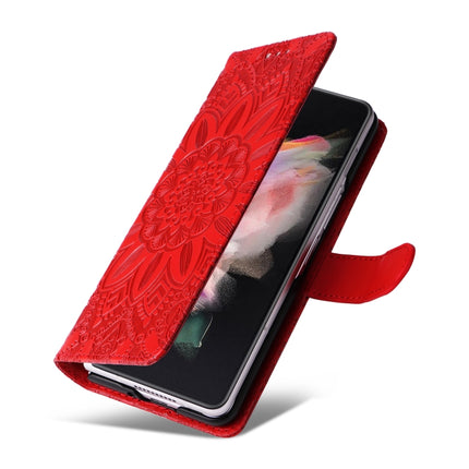 Embossed Sunflower Leather Phone Case