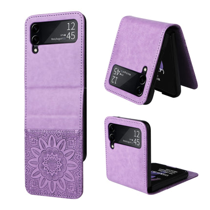 Embossed Sunflower Leather Phone Case